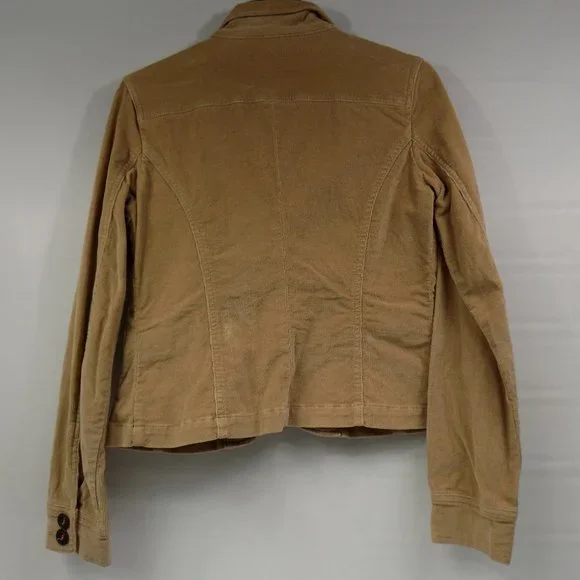 Plugg Tan Corduroy Button Front Blazer Jacket Size Small READ DESCRIPTION! - Picture 7 of 12